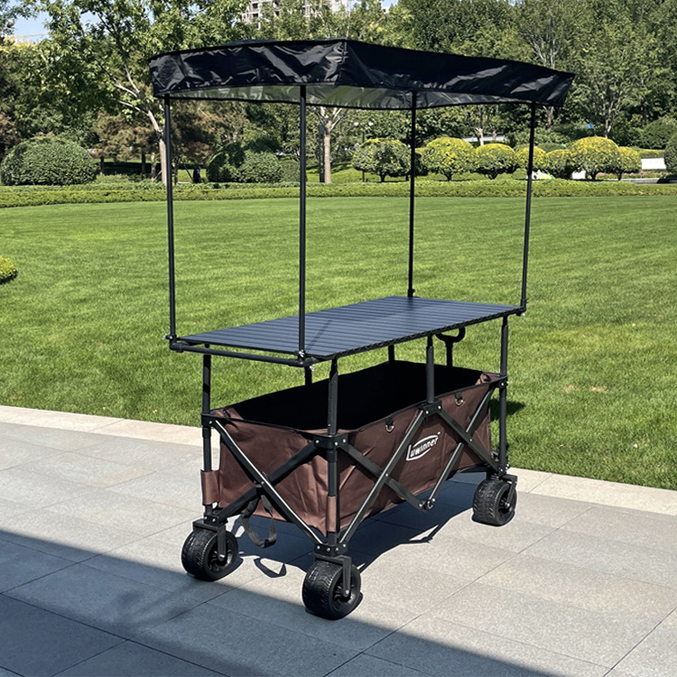 Large-capacity stall car-deep coffee-120 table board-black