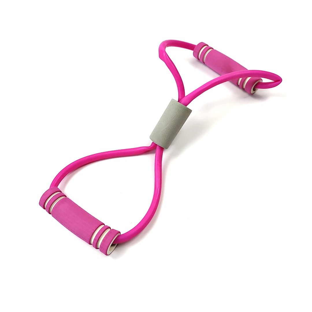 Bande de résistance en forme de huit, bicolore rose