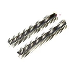 3x40 PIN doppia fila maschio 2.54MM passo ad angolo retto connettore connettore 3x40 PIN 3*40 p 40 PIN per scheda PCB ARDUINO