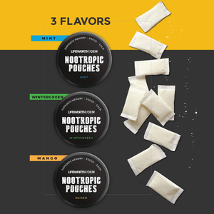 Lifeworth caffeine & túi năng lượng nootropic có thể Nicotine miễn phí để tăng cường hiệu suất bộ nhớ tập trung - Product Image 3