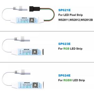 SP623E SP624E Mini RGB RGBW Controller di colore che cambia striscia LED musica Blue tooth APP Control Dimmer - Product Image 6
