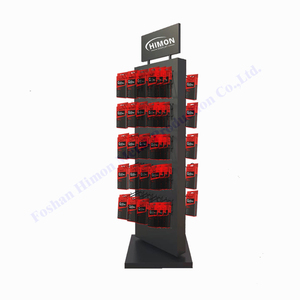 Rotazione di 360 gradi negozio al dettaglio colore nero personalizzato gancio a 2 lati tavolo da appoggio rotante spinner espositore rack - Product Image 1