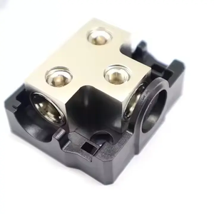 高质量2路迷你配电块1X4/8量规输入/2X8/10量规输出配电接地分配器块 - Product Image 4