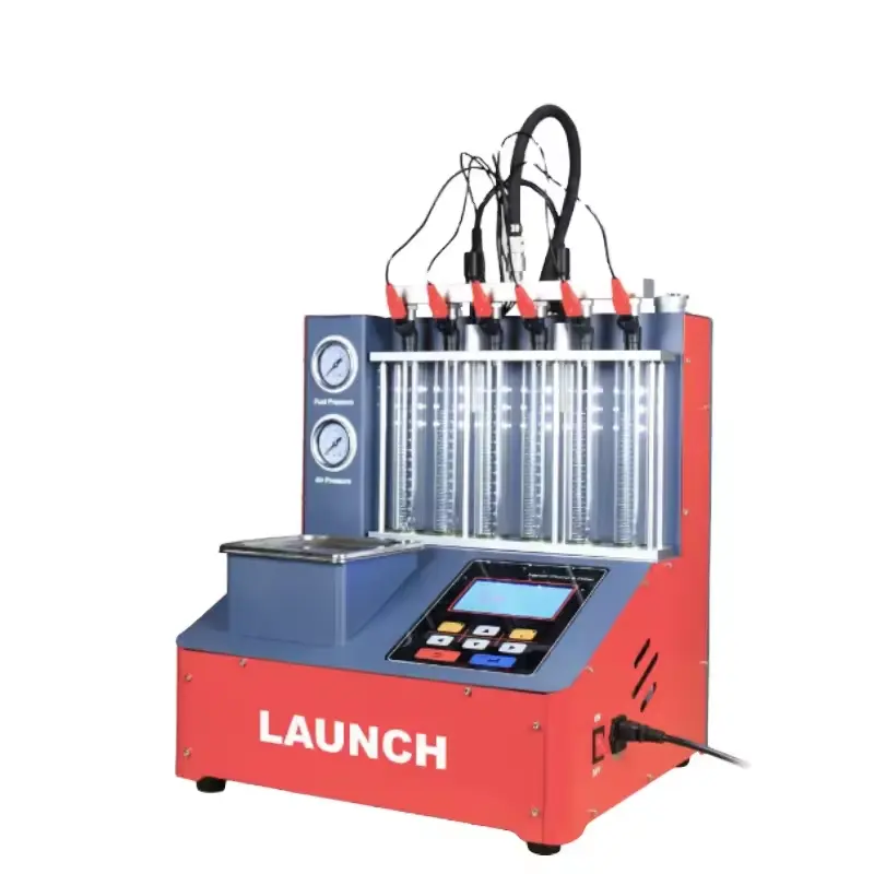 Launch-Probador limpiador de inyectores GDI, máquina de limpieza ultrasónica CNC801, de alta presión
