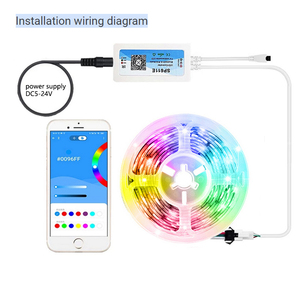SP611E RGB-Controller 5 V 12 V 24 V 600 ICs Blue Tooth Music Dimmer IR 38-Tasten kabellose Fernbedienung für adressierbares LED Pixelstreifenlicht - Product Image 5