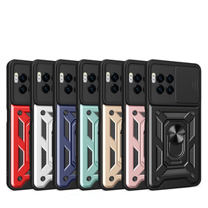 GSCASE Factory Camera Protect TPU PC <strong>2</strong> in 1 Hybrid Cell Phone Cases Kickstand Ring Case for MOTO Razr 50 Ultra - Product Image 1