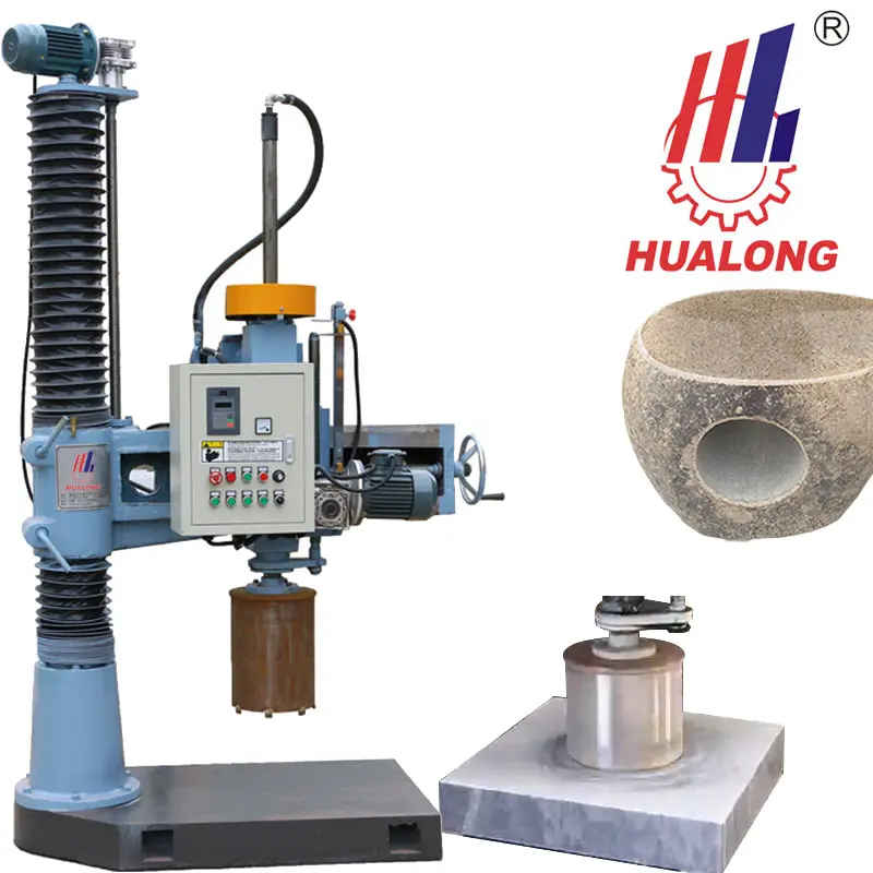 Hualong stonemachinery HLD-300 otomatik elmas ana sondaj teçhizatı taş dikey kesme delik delme makinesi granit mermer