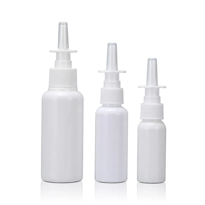Flacon pulvérisateur buccal vide de qualité HDPE, bouteille pour emballage produits cosmétiques, Spray pour la bouche et le nez, vide, blanc de qualité, 3/5/10/15/20/30ml