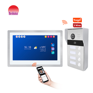 Kit de videoportero IP de 10 pulgadas, teléfono para puerta de Villa, teléfonos inteligentes para puerta, desbloqueo de sistema de videoportero Wifi - Product Image 1