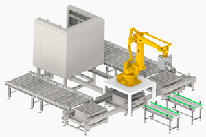 Fully <strong>Automatic</strong> Carton Box <strong>Robot</strong> Palletizer 4 <strong>Axis</strong> Pick up Packing <strong>Palletizing</strong> <strong>Robot</strong> Arm Pallet Stacking <strong>Robot</strong> - Product Image 3