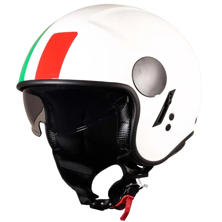 Casco protector de cara abierta para motocicleta, personalizado, aprobado por ECE