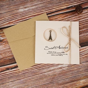Toptan Vintage tebrik küçük kartlar zarif ve High-end yaratıcı doğum günü tebrik kartları zarf kağıt - Product Image 1