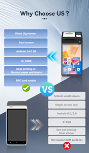 Bestes Android Smart Payment POS-Terminal für kleine Unternehmen mit 4G/WiFi Z150 - Product Image 6