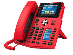 红色高可见度 X5U-R <span class=keywords><strong>IP</strong></span> 电话双彩屏 - 16 条 SIP 线路，适用于紧急情况下的办公室和医院 - Product Image 5