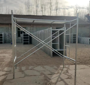Andamio estándar H-Frame para la construcción de edificios Sistema de conjunto horizontal con especificaciones de dimensión - Product Image 4