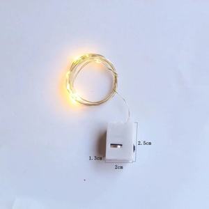 Micro Mini ha condotto le stringhe di luce di rame 10/20/30LED a batteria caldo bianco decorazioni di natale illuminazione decorativa - Product Image 6