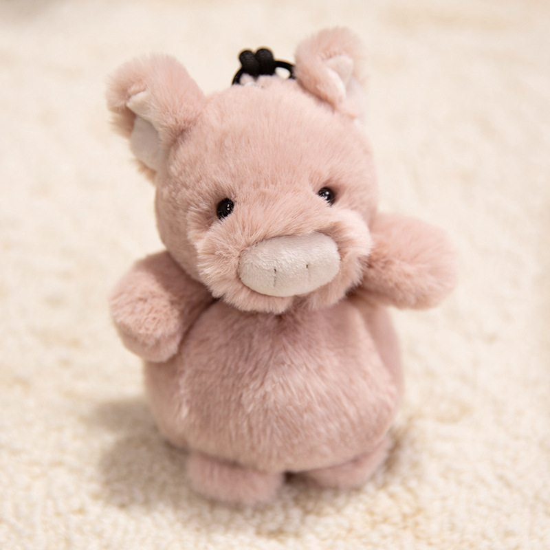 Bean bag series keychain-powder pig