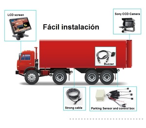 Truck <strong>Parking</strong> <strong>Sensor</strong> <strong>System</strong> 7 Inch Monitor Reverse Alarm Rear View <strong>Camera</strong> <strong>With</strong> <strong>Sensors</strong> - Product Image 6