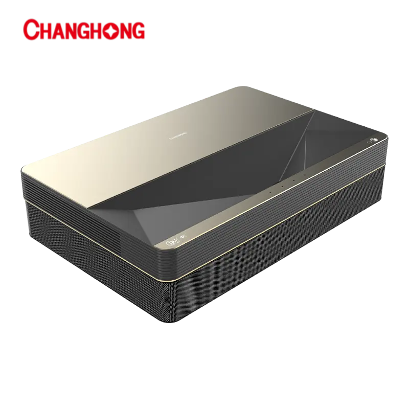 Changhong B8U 3d 4Kレーザープロジェクター2300ANSIルーメン超短焦点ホームシアターAndroid11.0スマートTV (3DMMC付き)