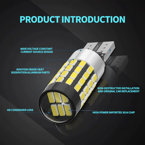 Mükemmel LED 3014 çip araba geniş gösterge ışığı süper parlak LED lens ile T10 sürüş işık light çözme anahat küçük ışık - Product Image 4