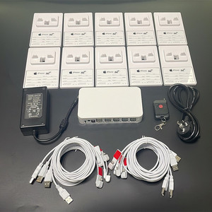 工場高セキュリティ10 USB携帯電話携帯電話セキュリティディスプレイスタンドホルダー盗難防止アラーム付き