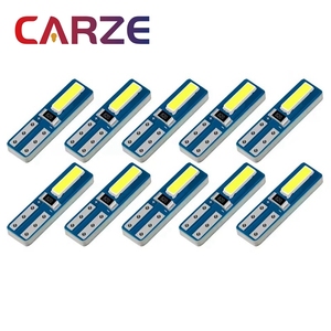 หลอดไฟ LED T5 7020 2SMD สำหรับ W3W โคมไฟ LED อัตโนมัติแบบ LED สำหรับตกแต่งภายในรถยนต์ไฟแผงหน้าปัดรถยนต์โคมไฟเครื่องมืออัตโนมัติรูปลิ่ม - Product Image 1