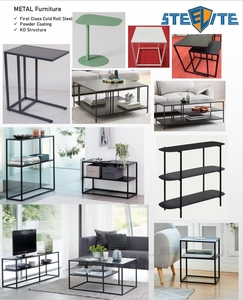 Sofá para sala de estar, mesa auxiliar, marco de Metal, juego de mesa de centro anidada, mesita de noche personalizada, mesa auxiliar apilable - Product Image 6