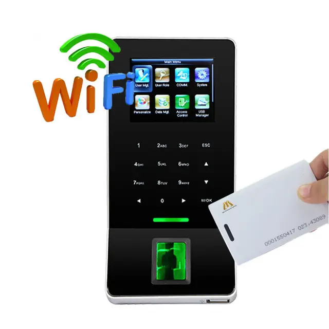 ZK F22 Thẻ RFID Vân Tay Sinh Trắc Học USB TCP/IP WIFI Kiểm Soát Ra Vào Cửa Hệ Thống Chấm Công Tại Văn Phòng