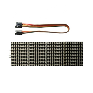 (Heißer Verkauf) MAX7219 8x8 Punkt-LED-Matrix modul MCU-LED-Anzeige steuer modul mit 5P-Leitung