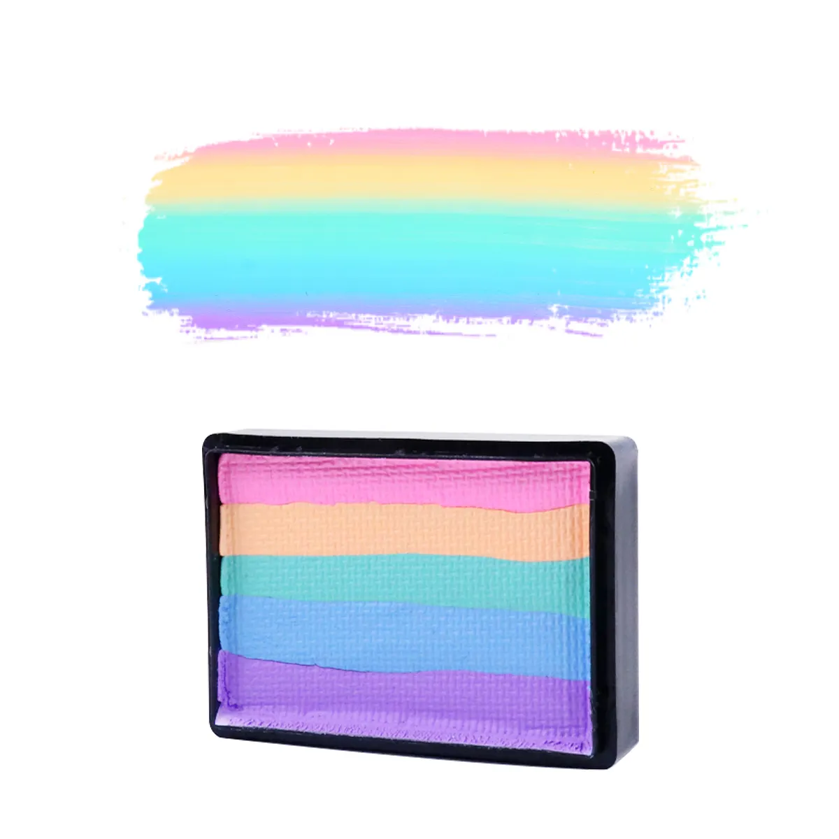 NeoN Pastel Rainbow Water Activated Vegan Cruelty Free Pride Liner Rainbow Split Cake Pintura facial para fiesta gay