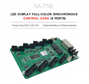 การ์ดควบคุม5A-75B แบบซิงโครนัสเต็มรูปแบบสีพร้อมพอร์ต HUB75 8พอร์ตสำหรับผนังวิดีโอหน้าจอ LED สีเต็มรูปแบบ - Product Image 3