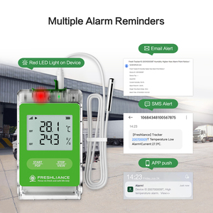 Lạnh Chuỗi Hậu Cần 4G Thời Gian Thực Nhiệt Độ Ghi Cho Tủ Lạnh Xe Tải Cảm Biến Nhiệt Độ Độ Ẩm Dữ Liệu <span class=keywords><strong>Logger</strong></span> - Product Image 4