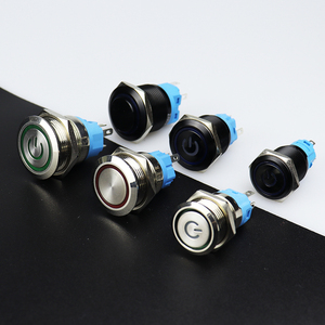 <strong>Switch</strong> 8Mm/<strong>10Mm</strong>/12Mm/16Mm/19Mm/22Mm/25Mm/28Mm/30Mm on OFF Button Metal PushButton With Connector Led Push Button Light - Product Image 4