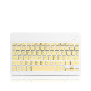 Teclado inalámbrico BT, teclado de tableta portátil recargable ultrafino para Android IOS Windows