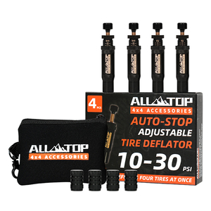 วาล์วปล่อยลมยางอัตโนมัติ10-30 PSI 4ชิ้นวาล์วหยุดอัตโนมัติแบบปรับได้อย่างรวดเร็ว - Product Image 1