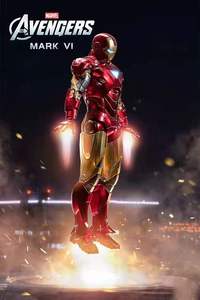 Stokta yeni Marvel Mark 6 MKVI karikatür modeli Unisex PVC ve ABS Action Figure kaliteli robotlar ve hayvanlar tema oyuncak - Product Image 4