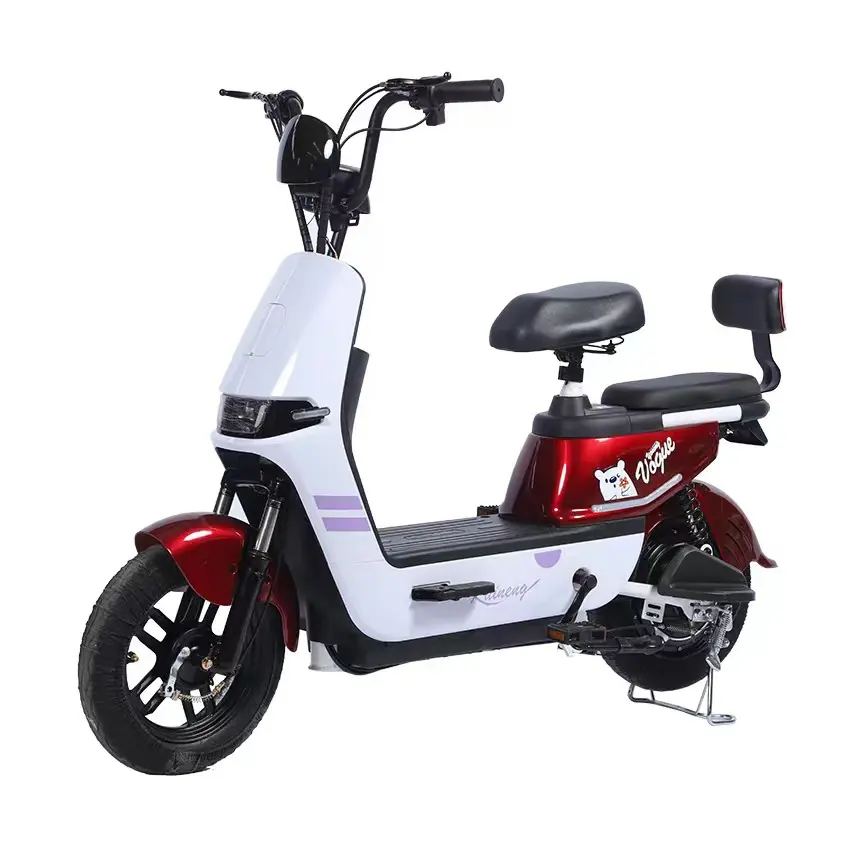 Ev küçük 48V elektrikli moped motosiklet e scooter yetişkin için emoped motosiklet