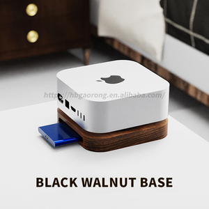 <strong>Mac</strong>+<strong>mini</strong>+m4 Bracket Solid Wood <strong>Apple</strong> Host Minim4 Base Walnut <strong>Mini</strong> Dustproof Bracket