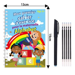 Libro di scrittura per bambini In francese riutilizzabile per la pratica della scrittura a mano della lettera digitale - Product Image 3