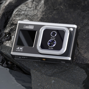 En kaliteli ön ve arka uzun odak AF otomatik odaklama Lens kameralar Video 4K HD dijital kamera çift IPS ekran ile - Product Image 4