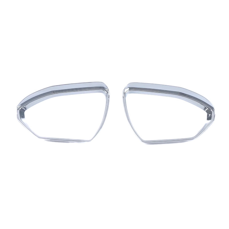 Rearview mirror rain guard - electroplated gloss - plastic