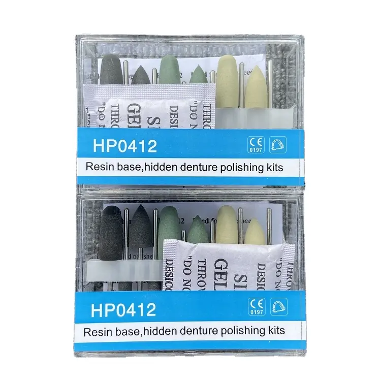 Kits de pulido de dentadura oculta, base de resina para pulir esmalte Dental, HP0412