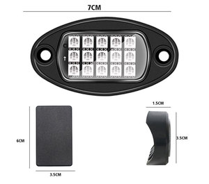 ジープオフロードトラックボートミュージックシンクUndergolw4/6/8 In1BluetoothAPPコントロールカーシャーシライト用15LEDSRGBLEDロックライト - Product Image 3