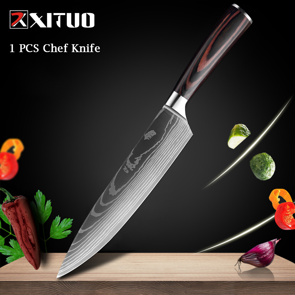 Manche en bois coloré Chef 8-JD-R1