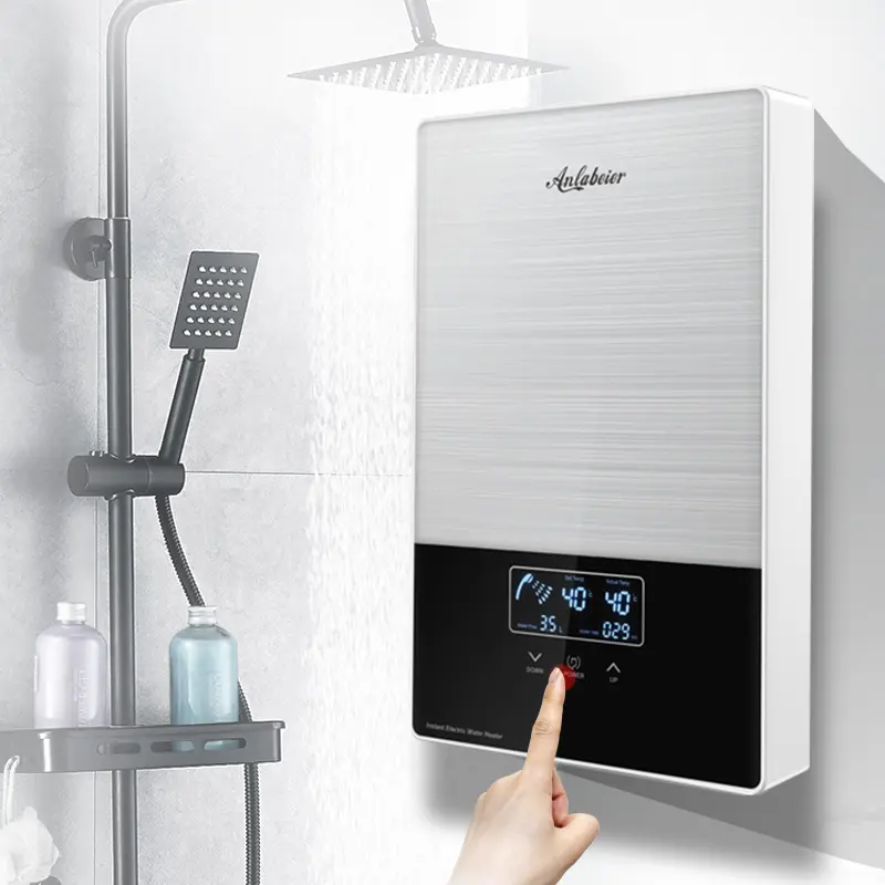 Chauffe-eau électrique instantané mural sans réservoir, 8000W, pour toute la maison, douche de salle de bain