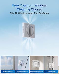 Ecovacs winbot เครื่องดูดฝุ่นติดกระจกไฟฟ้า, W2มือโปรหุ่นยนต์เครื่องพ่นน้ำระบบป้องกัน10ระดับการวางแผนเส้นทางแบบ WIN-Slam 4.0 - Product Image 3