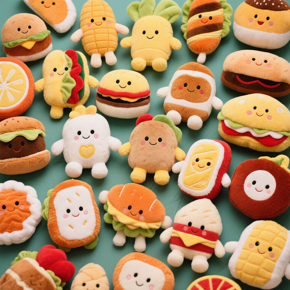 Customized food shaped plush toys