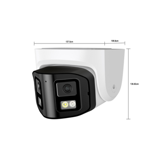 4MP PoE IP 180视图室外安全摄像机，带2 * 3.6毫米双镜头双向通话内置sd卡插槽 - Product Image 4