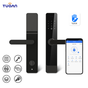 Tuoan ล็อคประตู TT-F8smart ล็อคดิจิตอลอิเล็กทรอนิกส์พร้อมสมาร์ทการ์ด/รหัสผ่าน/คีย์/USB ชาร์จฉุกเฉินสำหรับสมาร์ทโฮม - Product Image 1