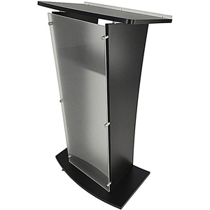 Şeffaf plastik pleksiglas podyum çelik taraflar kilise minber okul kürsü tartışma cenaze ev konferans - Product Image 3